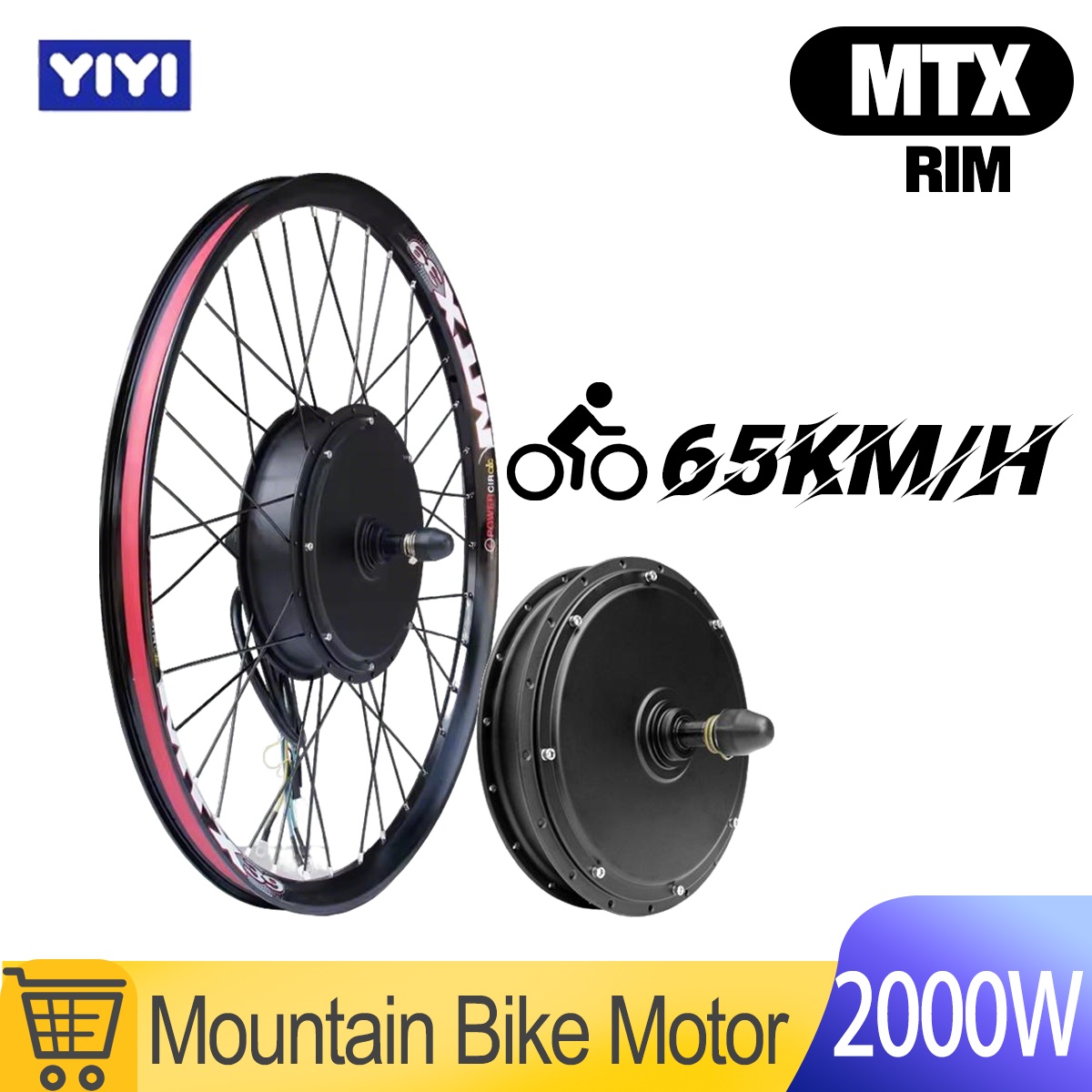 72V 5000W Hub Motor Kit - MTX 48V52V 2000W E-bike motorwiel 20in-29in