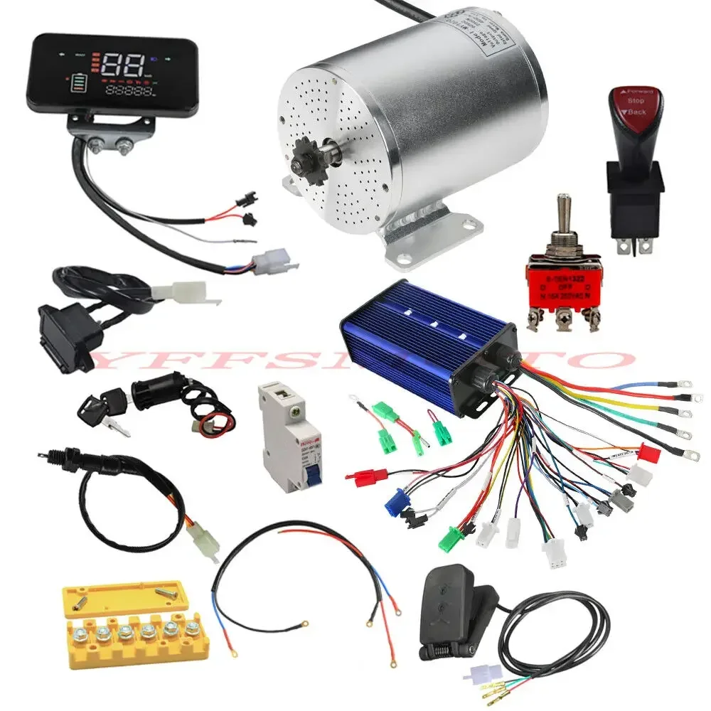 Ebike Conversion Kit 72V 3000W - 72V 3000W Borstelloze Motor MY1020 of