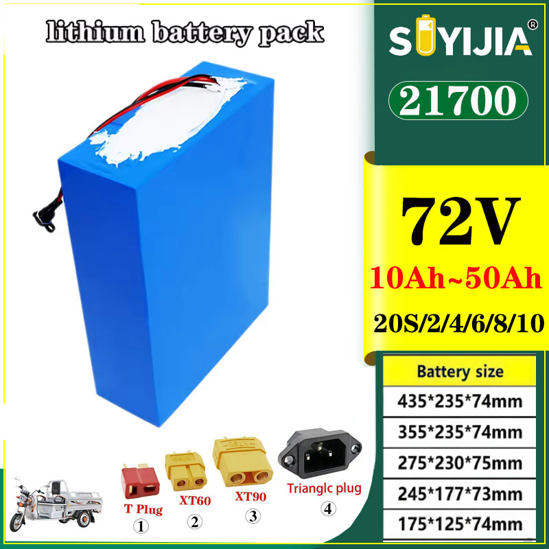Electric Bicycle Battery 72V 30Ah - Lithium-ion batterij 21700 72V 50Ah 40Ah