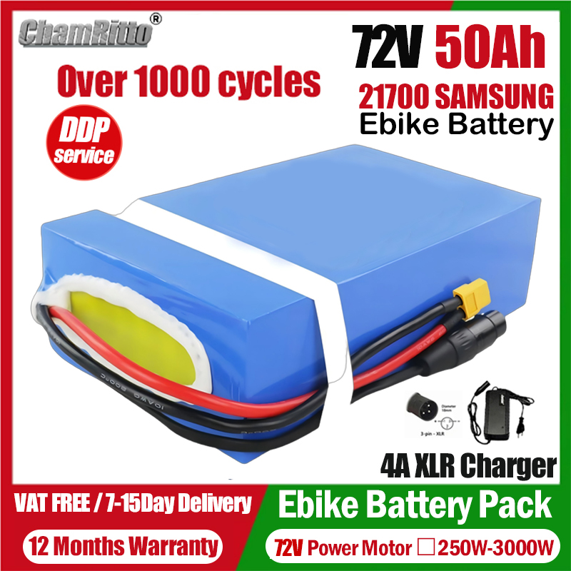 Electric Bicycle Battery 72V 30Ah - Elektrische fietsbatterij 72V 20ah 30ah 40ah