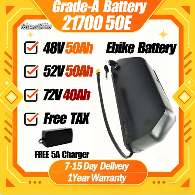 Electric Bicycle Battery 72V 30Ah - Polly elektrische fiets accu Downtube Hailong