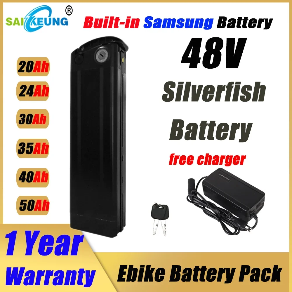 Ebike Battery 48V 20Ah Hailong - Elektrische fiets SilverFish 48v 20ah 24