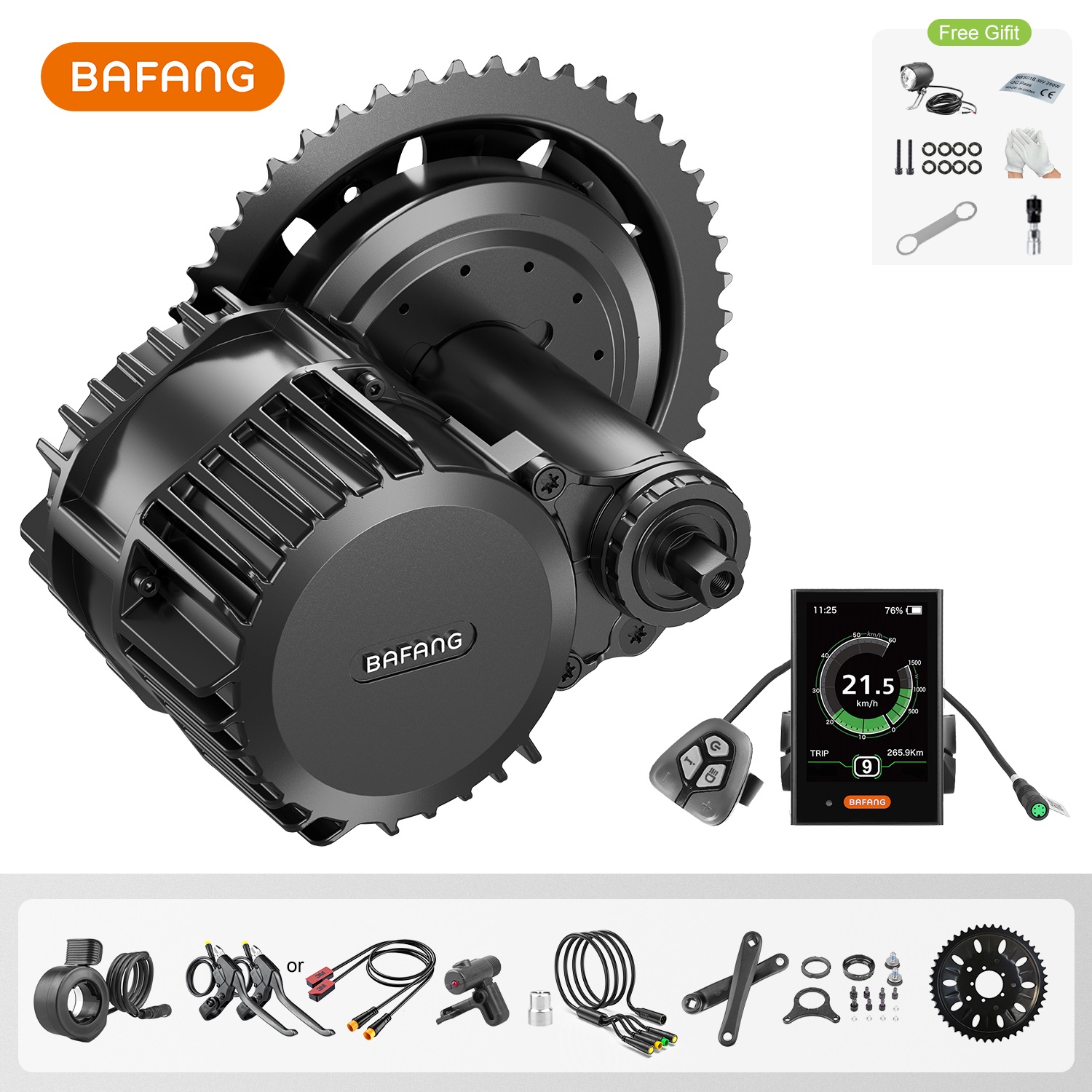 Mid Drive Motor Kit 52V 1000W - Bafang UART 48 V/52 V 1000