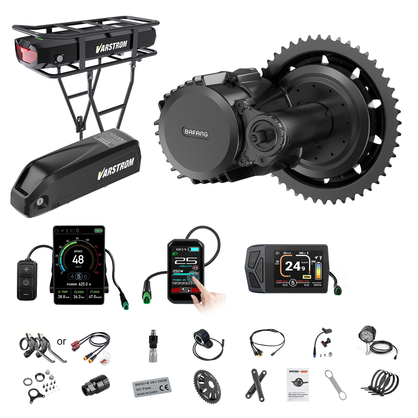 Bafang Bbs02B 48V 750W Mid Drive Kit - [Verzending naar de VS] Bafang Motor