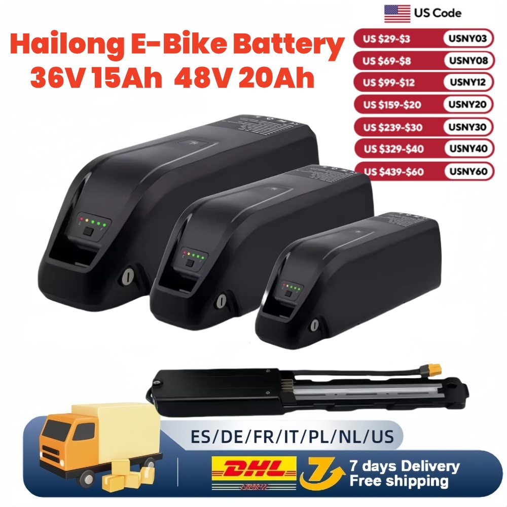 Ebike Battery 48V 20Ah Hailong - 36 V 48 V 52 V