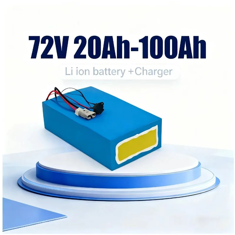 Electric Bicycle Battery 72V 30Ah - BMS 72V lithium-ionbatterij 20Ah/30Ah/50Ah/80Ah/100Ah LiPo voor