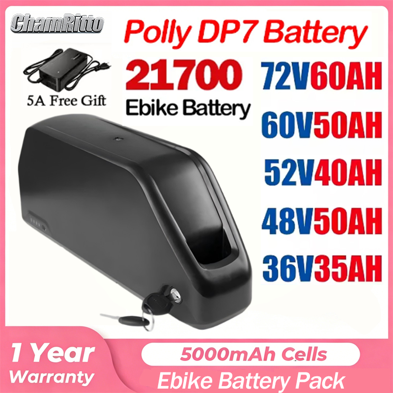 Electric Bicycle Battery 72V 30Ah - 52V 50Ah Hailong Polly 48V 60V