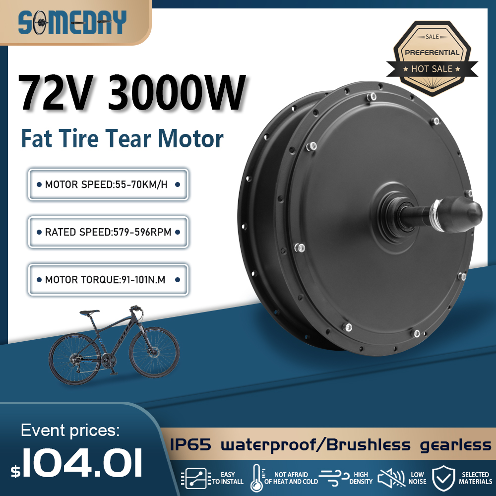Ebike Conversion Kit 72V 3000W - Vetband E-bike motor 72V 3000W 4.0