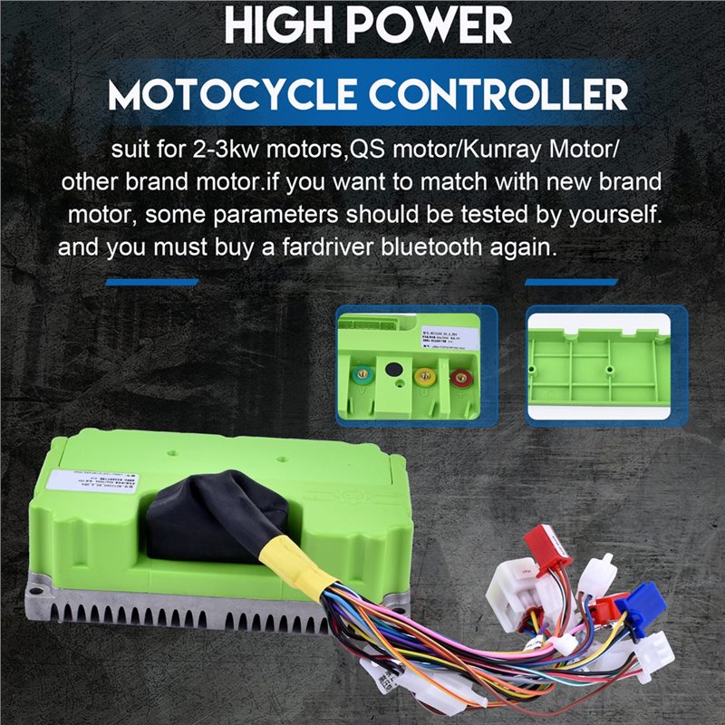 Sine Wave Controller 48V 72V 80A - Fardriver 48V-72V 80A 3KW Sinusgolfregelaar met