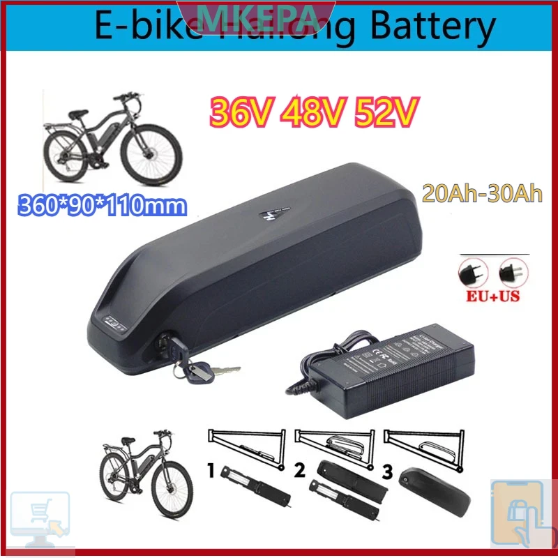 🔋 36-48-52V voor motor elektri - Ebike Battery 48V 20Ah Hailong recensie en prijs