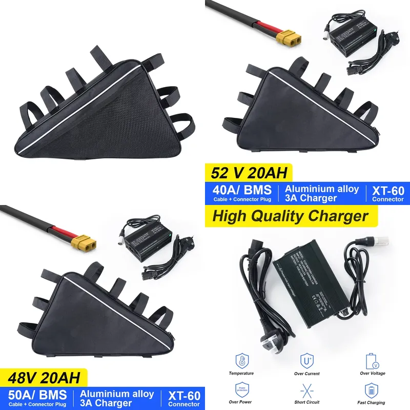 2026 US Triangle Lithium Elekt - Ebike Battery 52V 20Ah Triangle Pack recensie en prijs