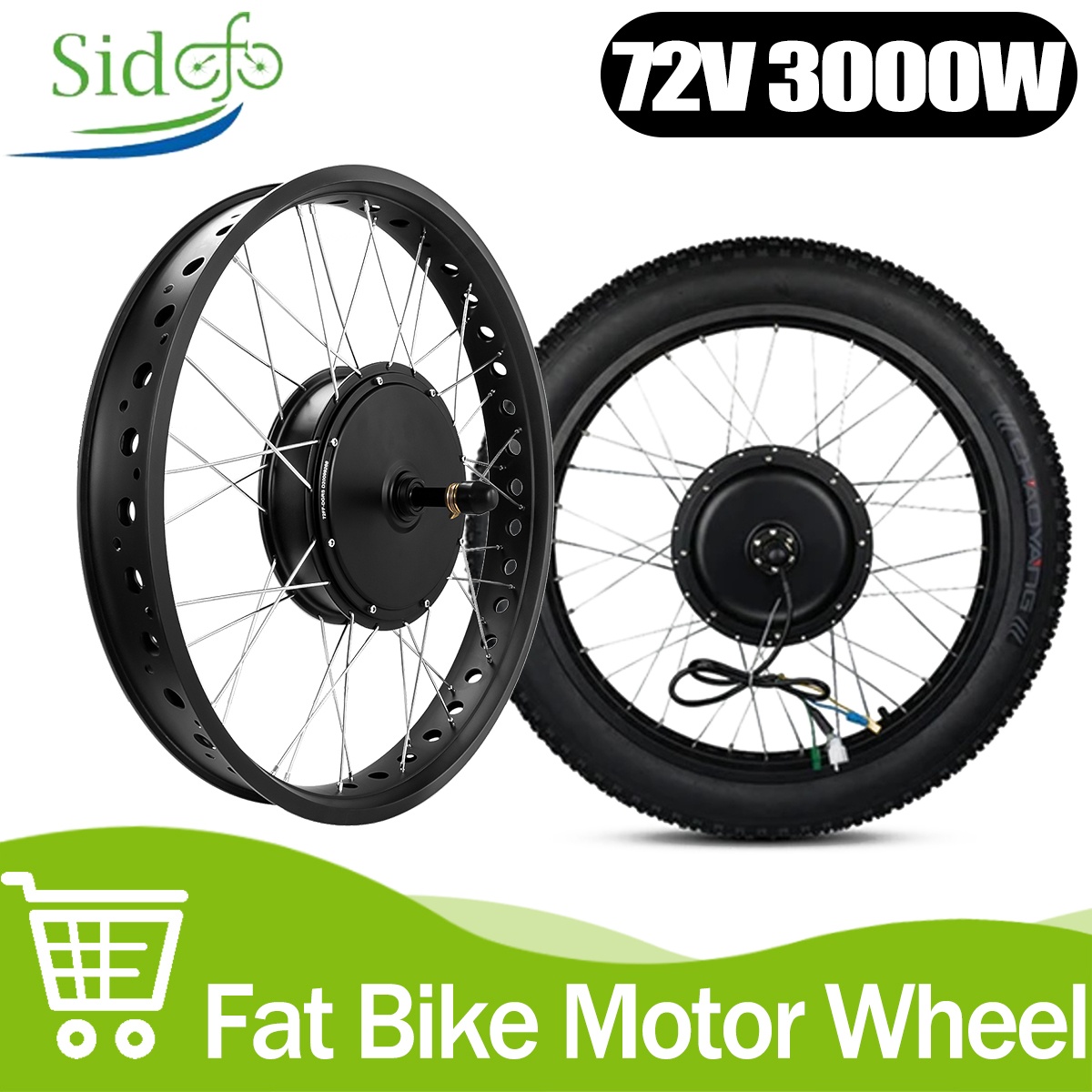 72V 3000W Borstelloze Gearless - 72V 5000W Hub Motor Kit recensie en prijs
