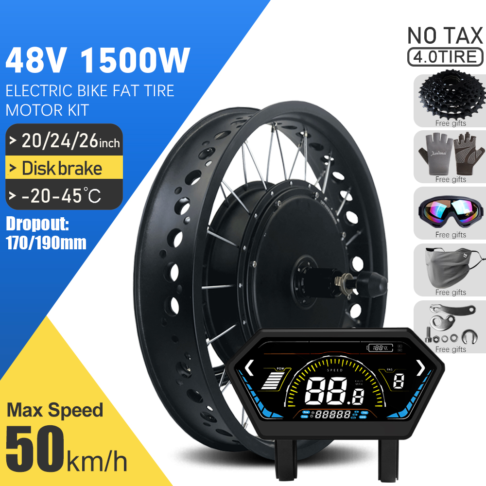 Elektrische Fatbike Kit 48V 15 - 72V 5000W Hub Motor Kit recensie en prijs