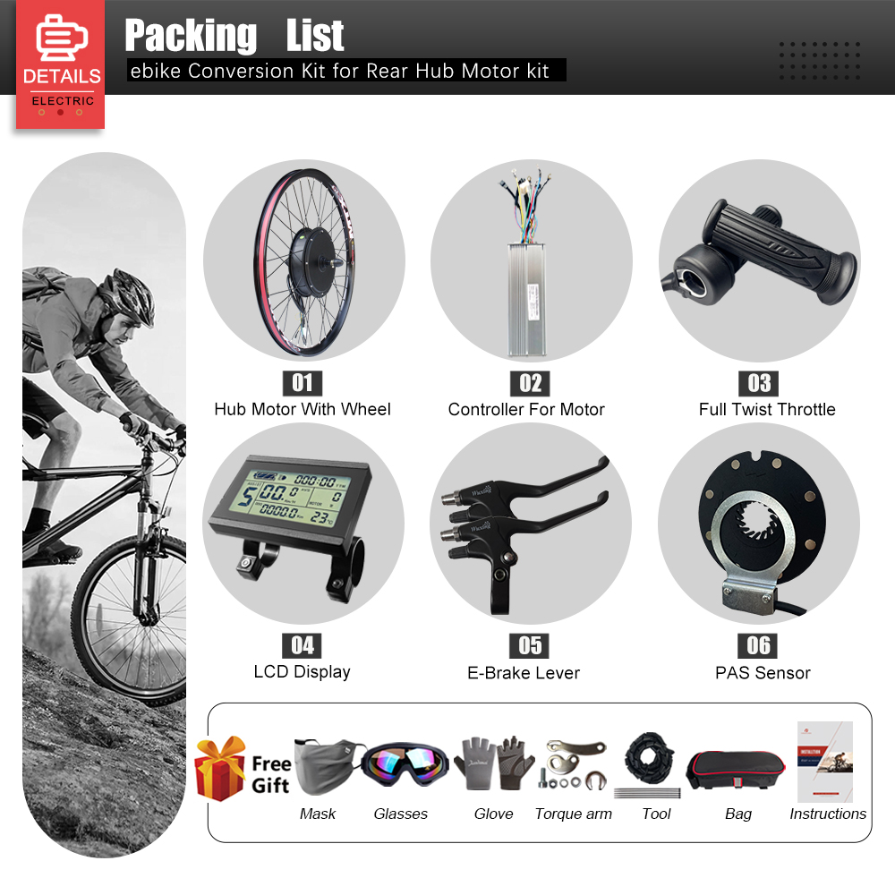 Elektrische fiets ombouwkit 72 - Ebike Conversion Kit 72V 3000W recensie en prijs